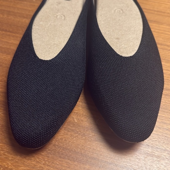 Rothy Almond Demi Mule Black Women's Slip-On Shoes size 9 NWOT - Picture 3 of 9
